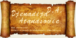 Đenadija Atanasović vizit kartica